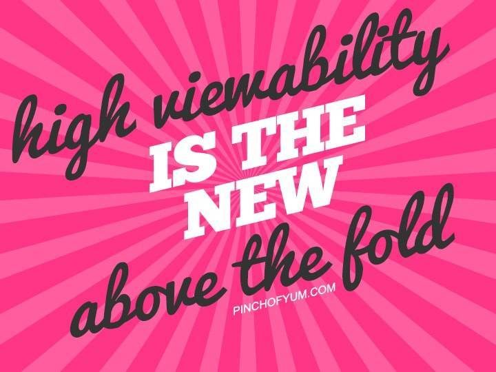 High Visibility is the New Above the Fold.