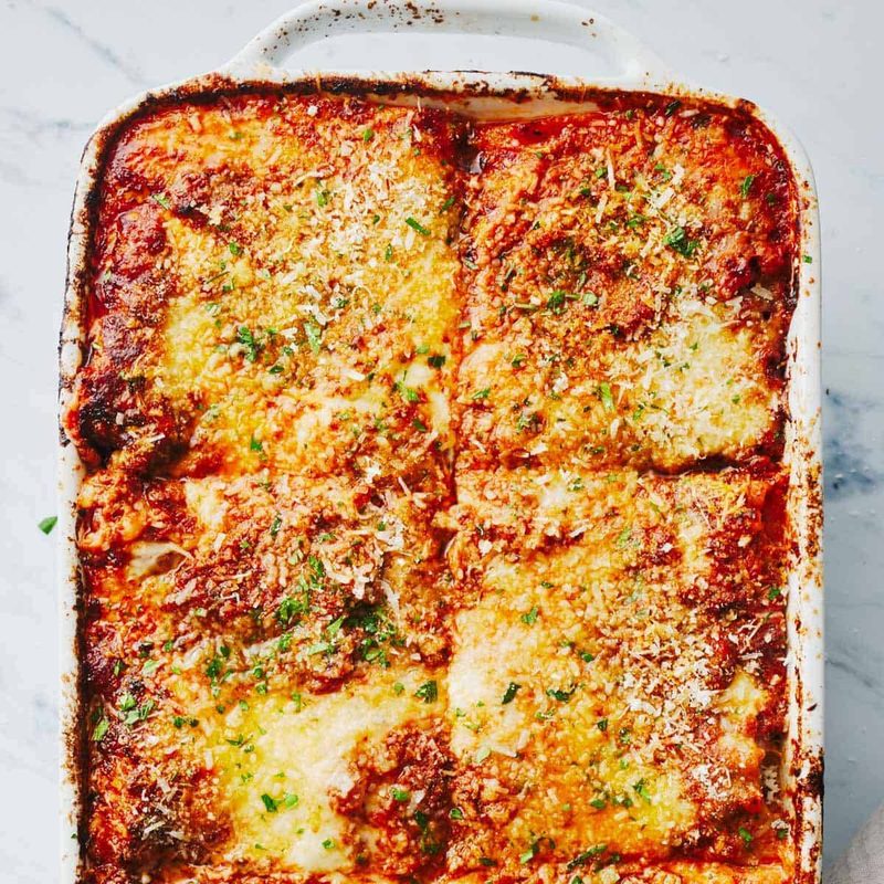 A picture of Basic + Awesome Vegetarian Lasagna