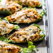 A picture of Queso Stuffed Poblanos